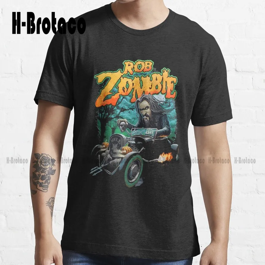 

Винтажная трендовая футболка с изображением робоя зомби, мужская женская футболка, Подростковая футболка унисекс с цифровой печатью, женск...