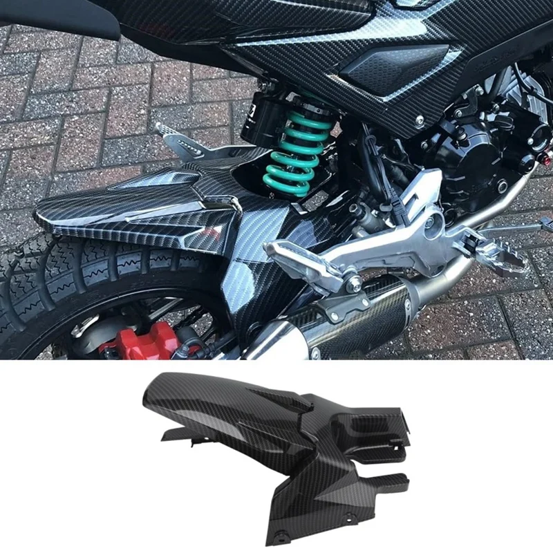 Чехол на заднее колесо мотоцикла брызговики для Honda Grom MSX125 2016-2020 углеродное