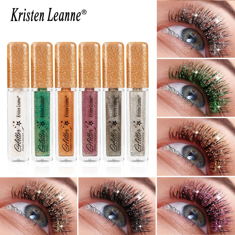 

Sparkle Shine Diamond Colorful Pearly Glitter Mascara Waterproof Long Lasting Shimmer Gloss Mascara Lengthens Eye Lash Makeup