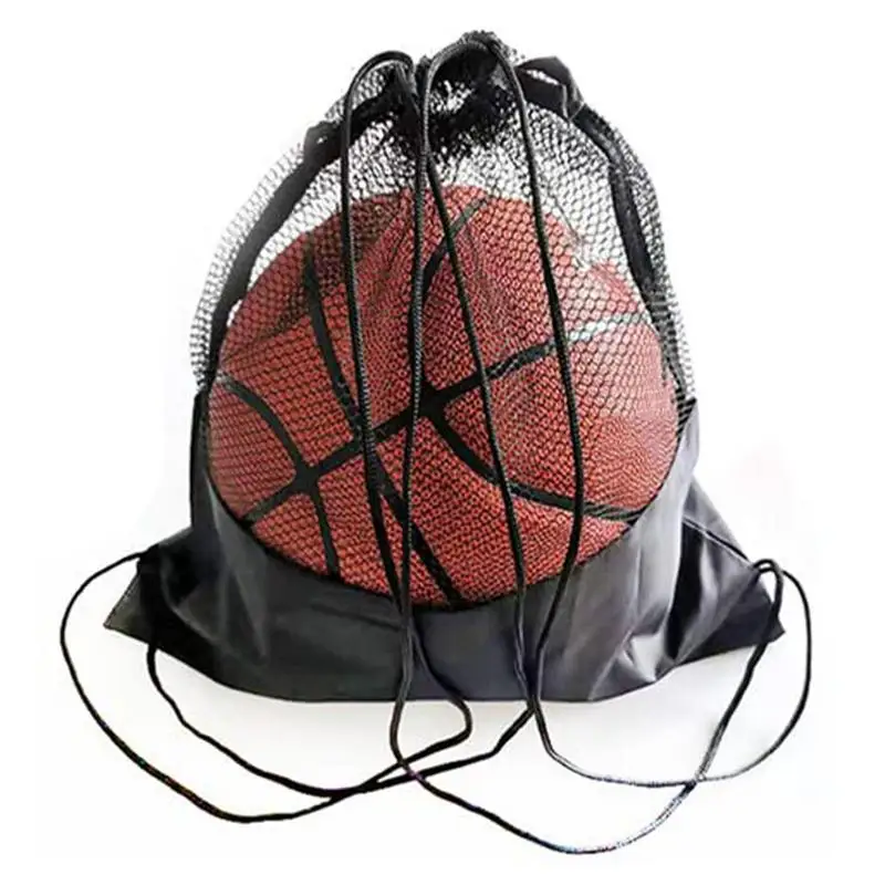 

Сетчатая Сумка для футбольных мячей для мальчиков, сумка на шнурке для командной работы, для проведения баскетбола, волейбола, бейсбола, снаряжения для плавания с
