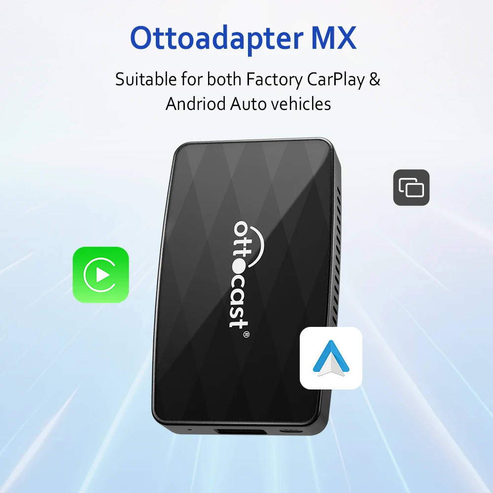 

Ottocast MX 3-в-1 Беспроводной Адаптер CarPlay Android Auto С Поддержкой AirPlay, Автомобильные Аксессуары