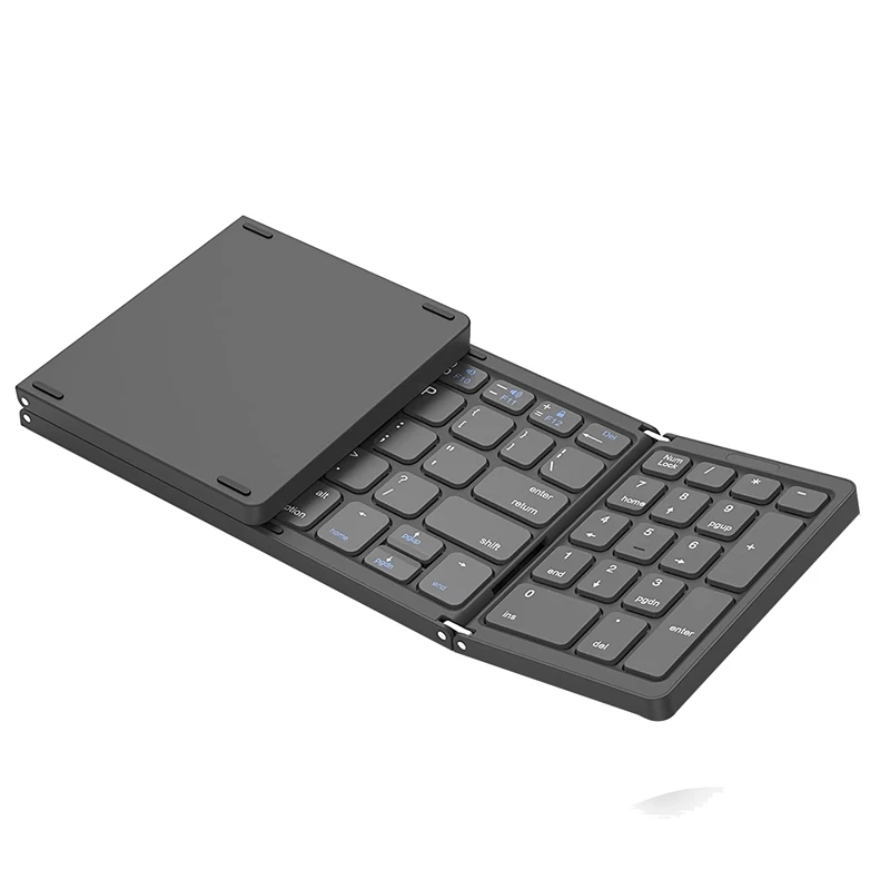 

Foldable Bluetooth Keyboard, USB Rechargeable Wireless Keyboard For IOS, Android, Windows PC Laptop Smartphone