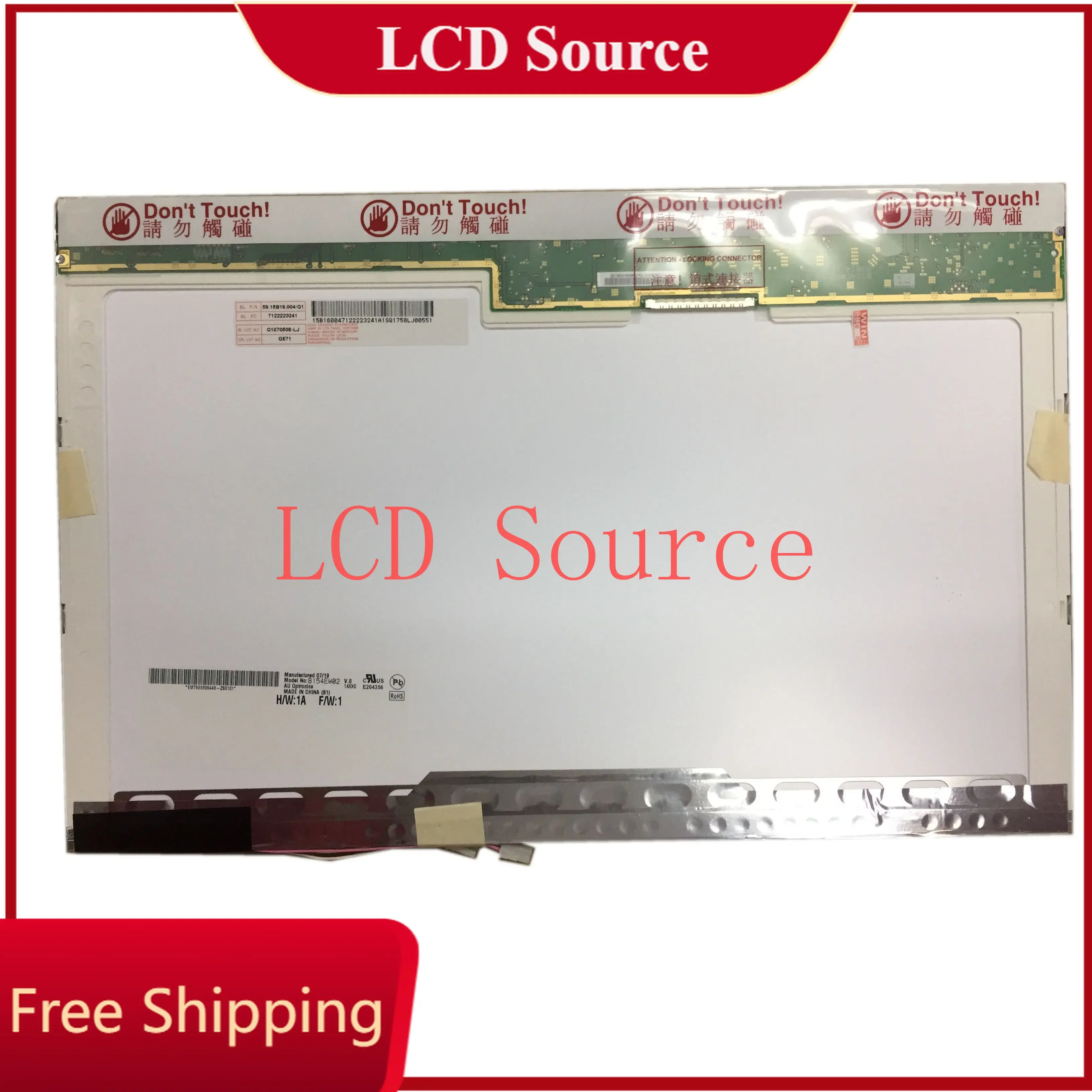 B154EW02 V.0 подходит для V.6 B154EW08 LP154WX3-TLC1 LTN154X3-L02 V.1 15 4-дюймовый 30-контактный ЖК-экран