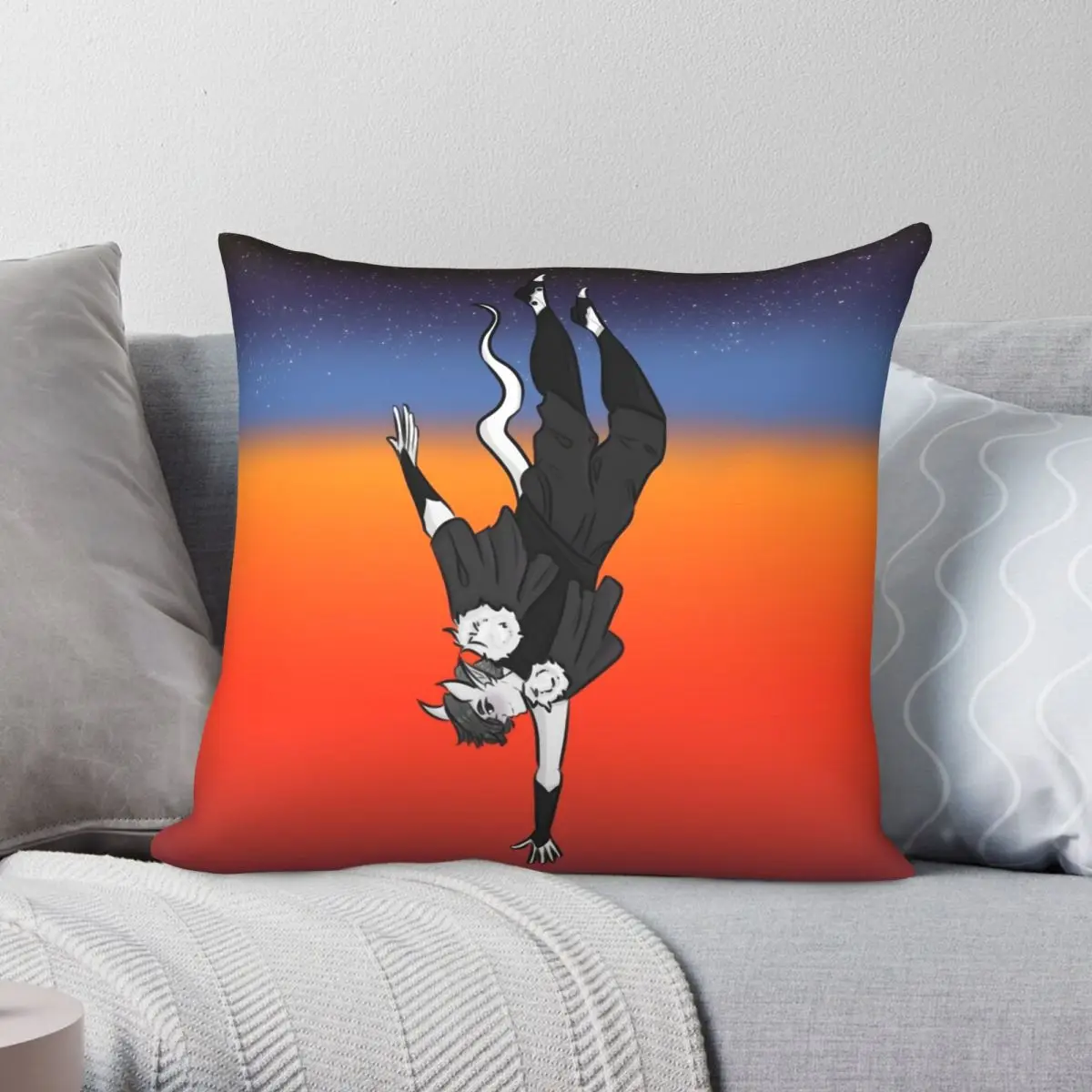 

Taking A Risk Square Pillowcase Polyester Linen Velvet Creative Zip Decor Home Cushion Cover