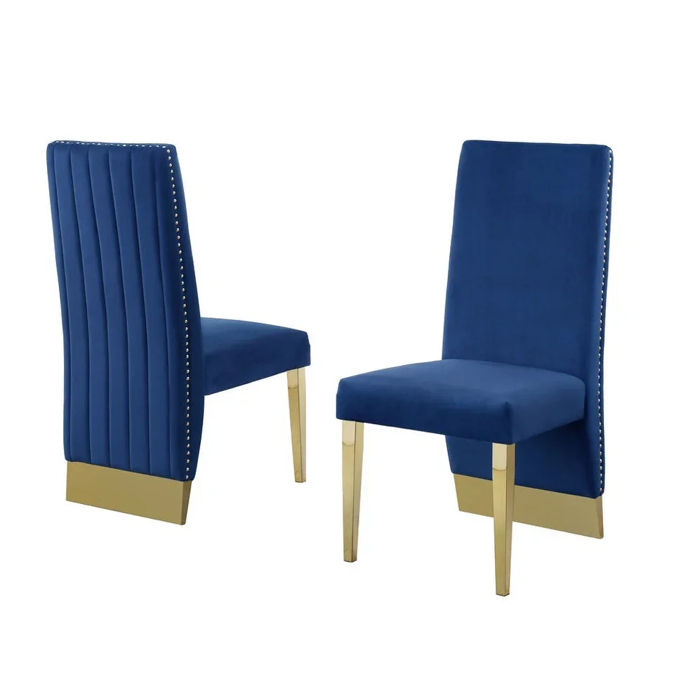 Современный Роскошный дизайнерский обеденный стул с белой обивкой 6 предметов