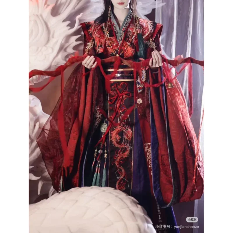 Фото Весенне-летний осенний женский комплект костюмов императрицы Hanfu-Yunjian Shanze Han Element Immortal Style Hanfu Одежда для женщин №2