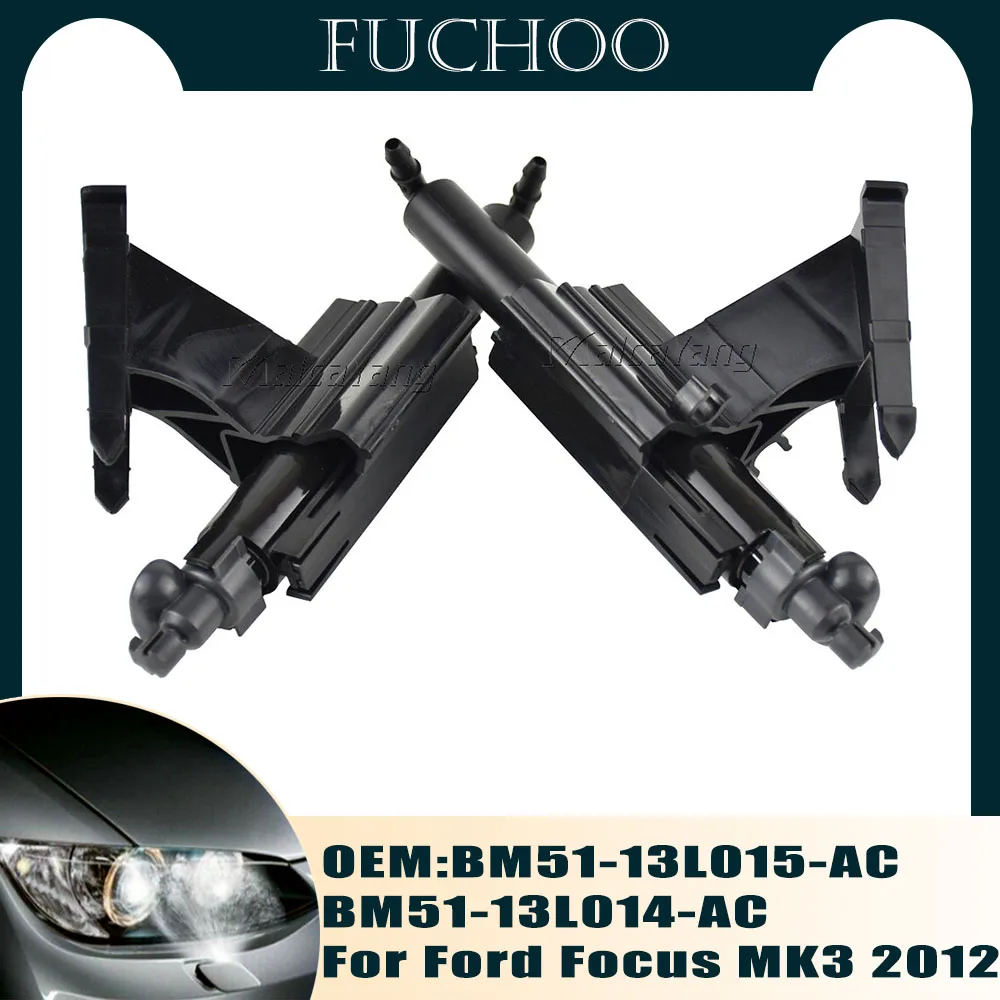 

Стайлинг автомобиля для Ford Focus MK3 2012, левая и правая фары, насадка для распыления воды, зеркальный кронштейн