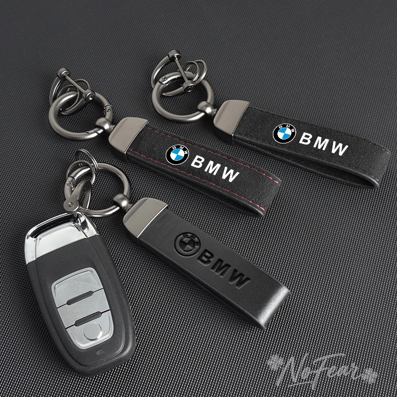 Фото Кожаные брелоки для ключей BMW F30 F10 E90 F20 E46 E60 E70 E39 E36 E87 X7 E92 E91 E28 X3 X1 X2 X5 X6 E3, автомобильные наклейки №5