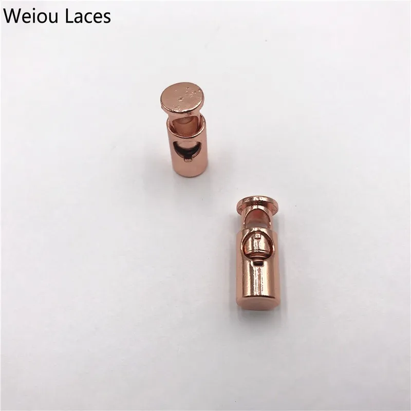 Weiou(20Pcs/10sets) Luxury Shoe Buckle Stoppers Zinc Alloy Metal Cord Lock Hollow Spring Buckles Drawstring Stops Accessories
