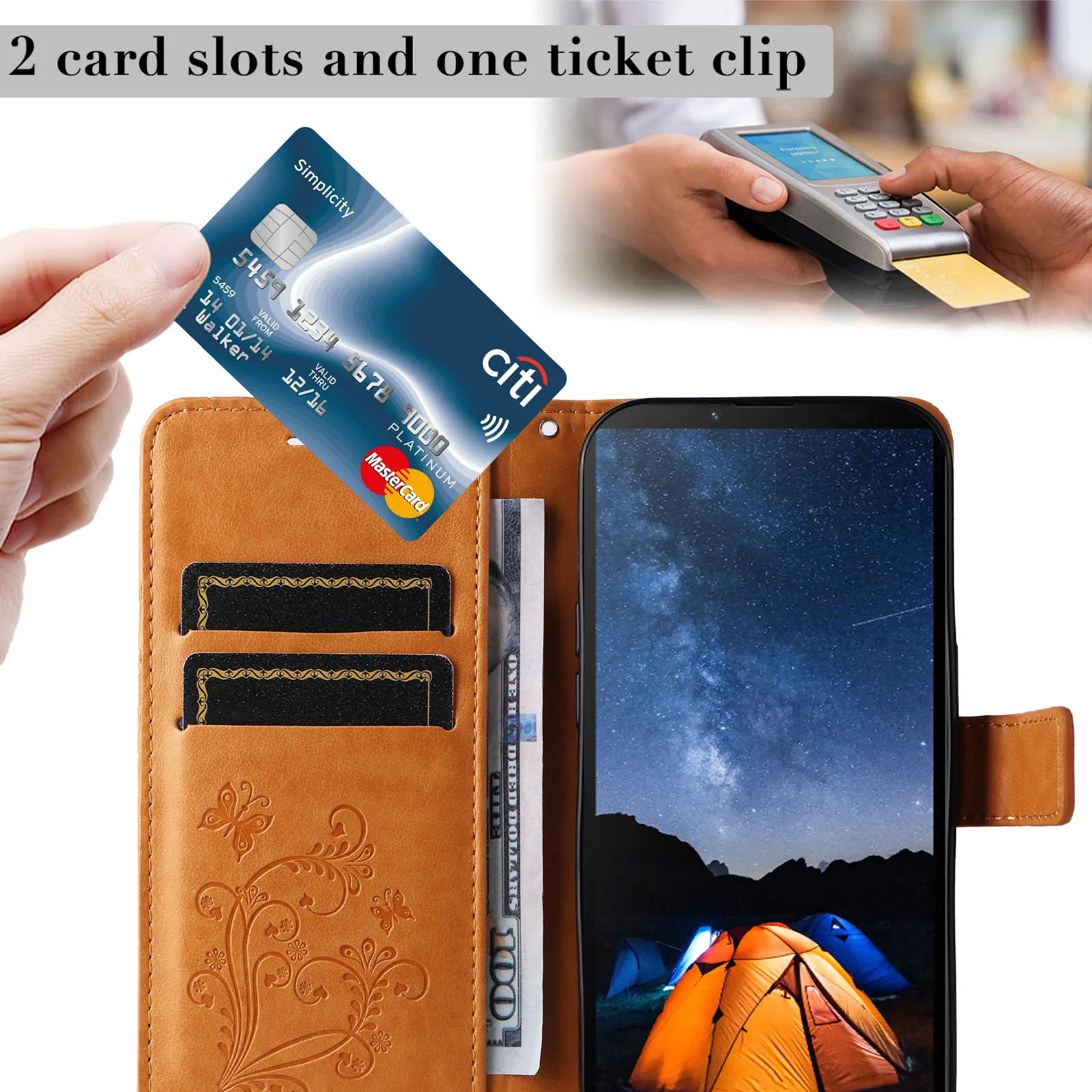 Флип-чехол для SONY XA ULTRA C6 чехол-бумажник из искусственной кожи с защитой от