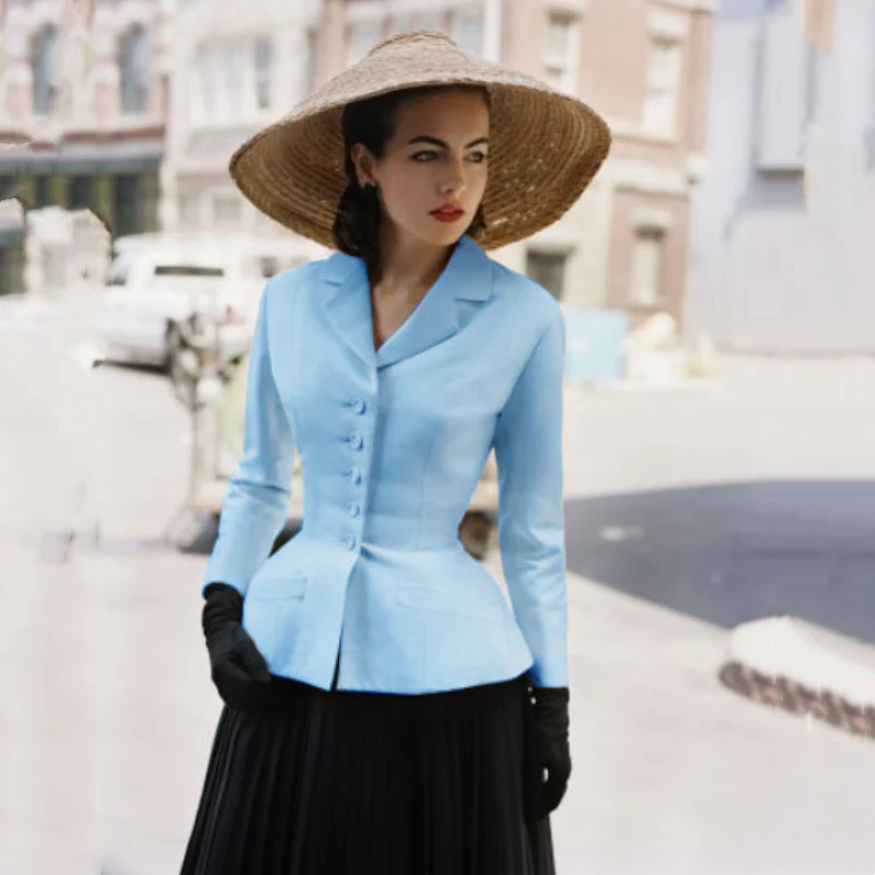 Women's Blazers 2023 Spring Jackets Slim Fit Single Breasted Fashion Lapel Business Casual Tops