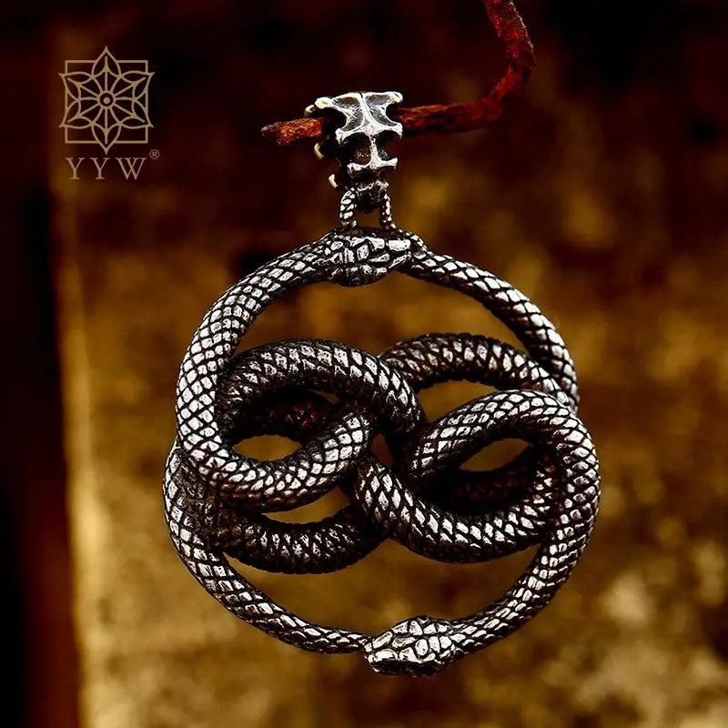 

Винтажные подвески из нержавеющей стали в виде змеи, полированная бриллиант из нержавеющей стали 304 для женщин и мужчин, изготовление ювелирных изделий своими руками