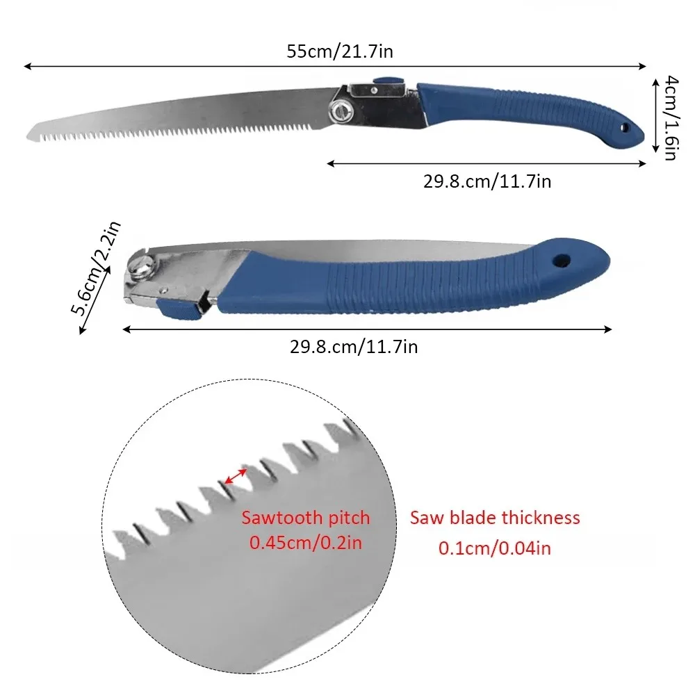 

SK5 High Carbon Steel Folding Saw Portable Home Manual Pruning Hacksaws 55cm Long Blade Hand Saw Garden Folding Trimming Saw