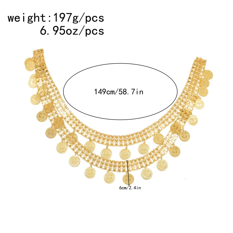 Coin Women Shoulder Chains Golden Indian Statement Tassel Gypsy Body Jewelry Charms Bohemian Ethnic Shoulder Chains Female