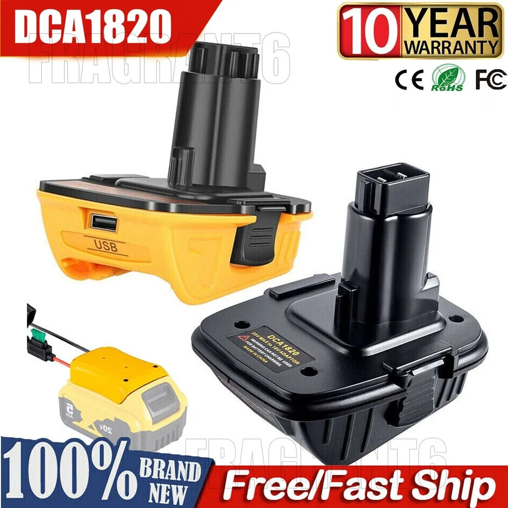 Enlarge DCA1820 20V Battery Adapter for Dewalt 18V Tools Compatible with 20V MAX XR Lithium Battery DCB200 DCB201 DCB203 DCB204