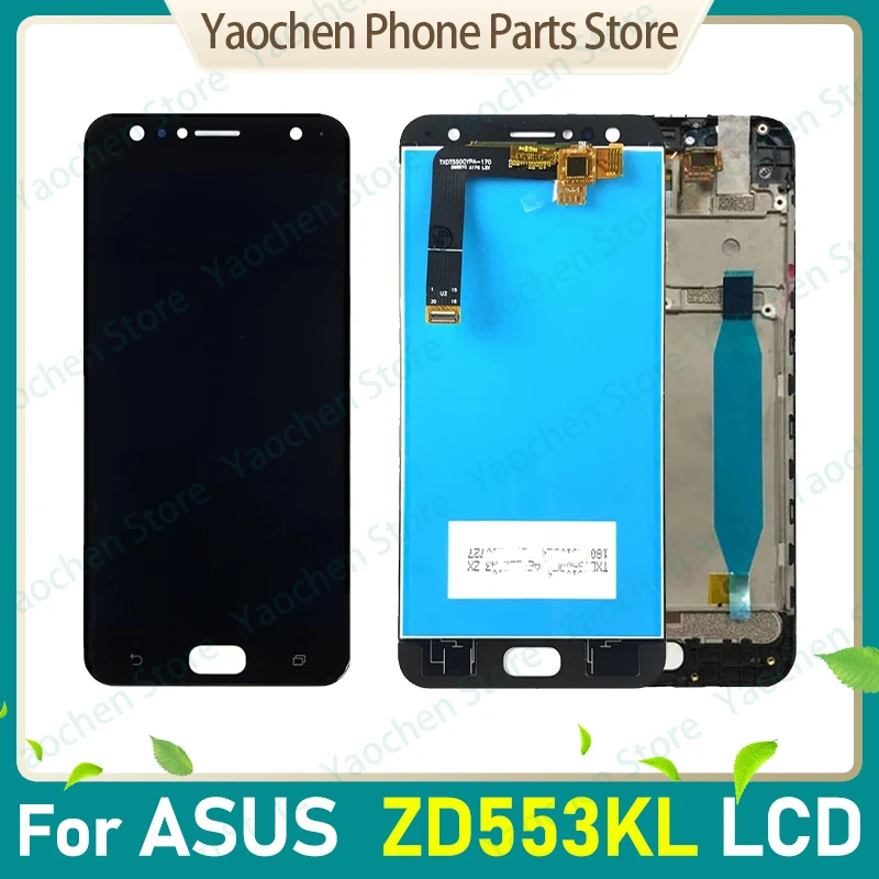 Для ASUS Zen Phone 4 Selfie ZD553KL X00LD ЖК-дисплей панель сенсорный экран дигитайзер рамка белый черный Для ASUS Zen Phone 4 Selfie ZD553KL X00LD ЖК-дисплей панель сенсорный экран дигитайзер рамка белый черный