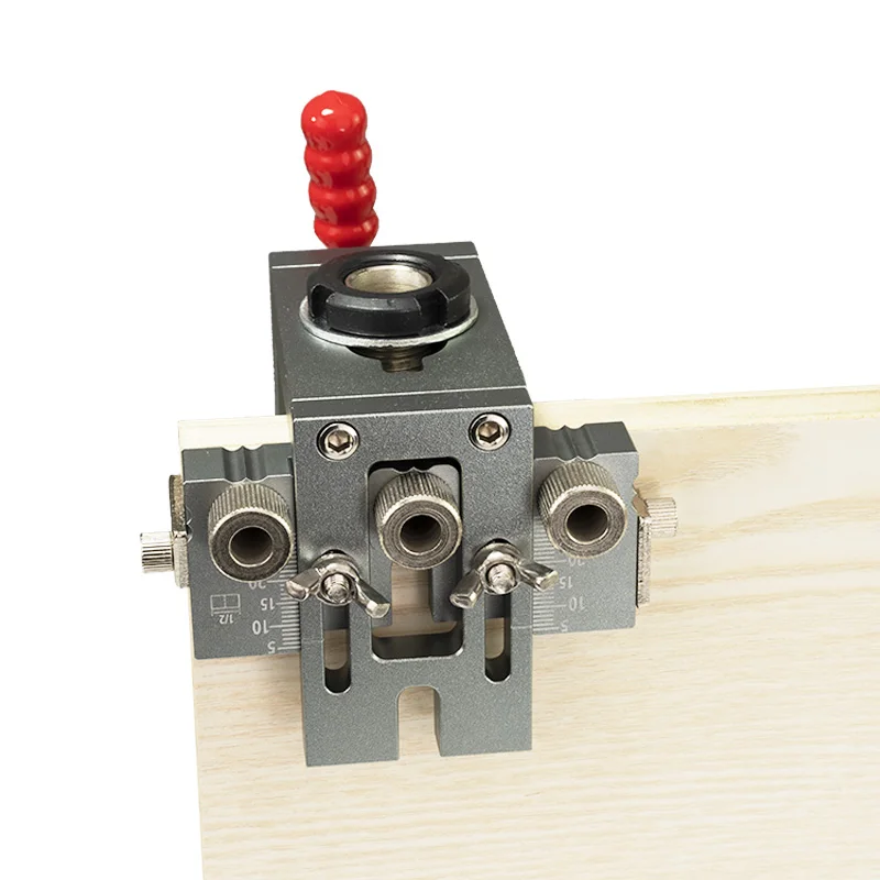 

3 in 1 Quick Clamp Woodworking Dowelling Jig Kit Adjustable Drilling Guide Puncher Locator Wood Hole Opener Carpentry Tools