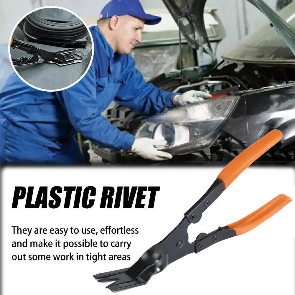 

Автомобильные пластиковые щипцы для удаления заклепок, инструмент для удаления двери, обивки фургона, панели обивки Dash H5V8