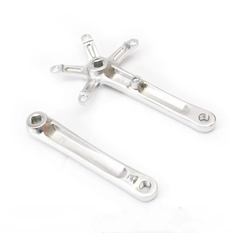 Складной велосипедный шатун полированный серебристый для Brompton cline tline BCD 130 170 мм