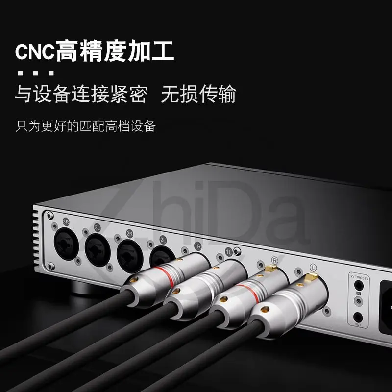 Фото Yinke INCK XLR-разъем из чистой меди с позолотой, 3-контактный балансный аудиоштекер Canon (мужской/женский) для звуковой карты. №5