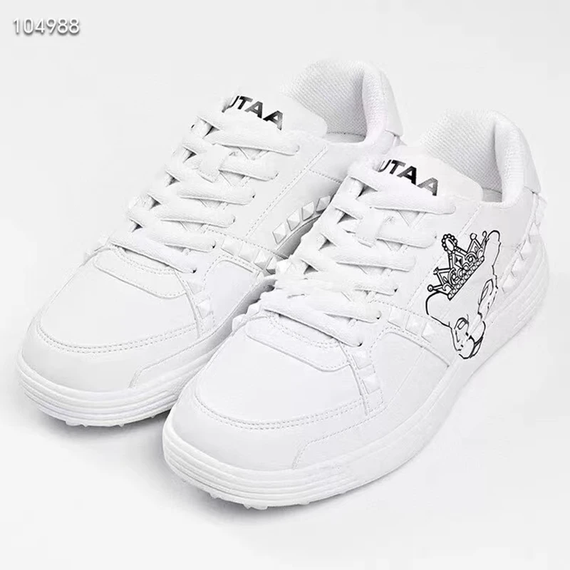 2023 Golf Shoes Women's UTAA Leather Material Waterproof Non-slip Comfortable Outdoor Sneakers Travel Casual Shoes