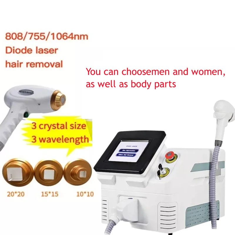 

2023 professional 808nm laser diode professional hair removal instrument 2000w high power 755 808 1064nm laser hair removal for