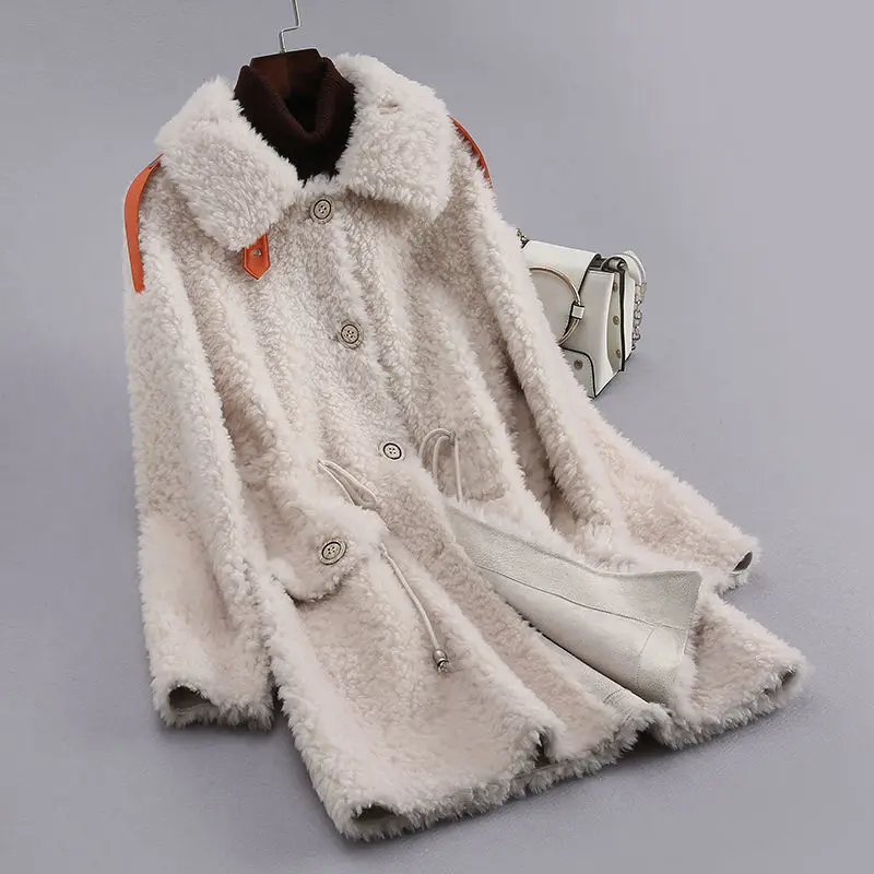 

Женская утепленная флисовая куртка на одной пуговице, с натуральным мехом