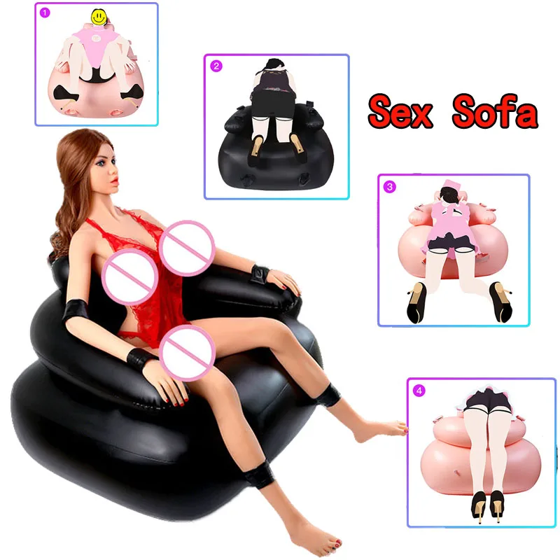 

Female Sexy Toys Masturbation Inflatable Sex Sofa For Couples Sexo Positions Assistance Chair BDSM Sex Furniture With Vibrator