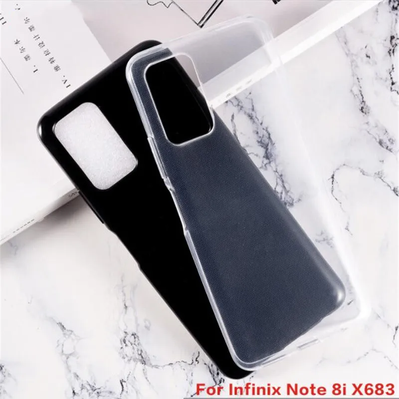 Soft Black TPU Case For Infinix Note 8 Note8 X692 Silicon Caso White Back Cover For Infinix Note 8i X683 Cover Coque Etui