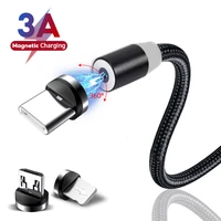 magnetic charger data cable rotatable lightningtype cmicro usb plug for iphone xiaomi samsung fast charging usb cable cord