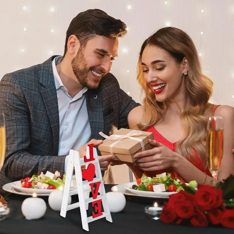 Лестница на День святого Валентина декор лестница знак для любви стола мантия