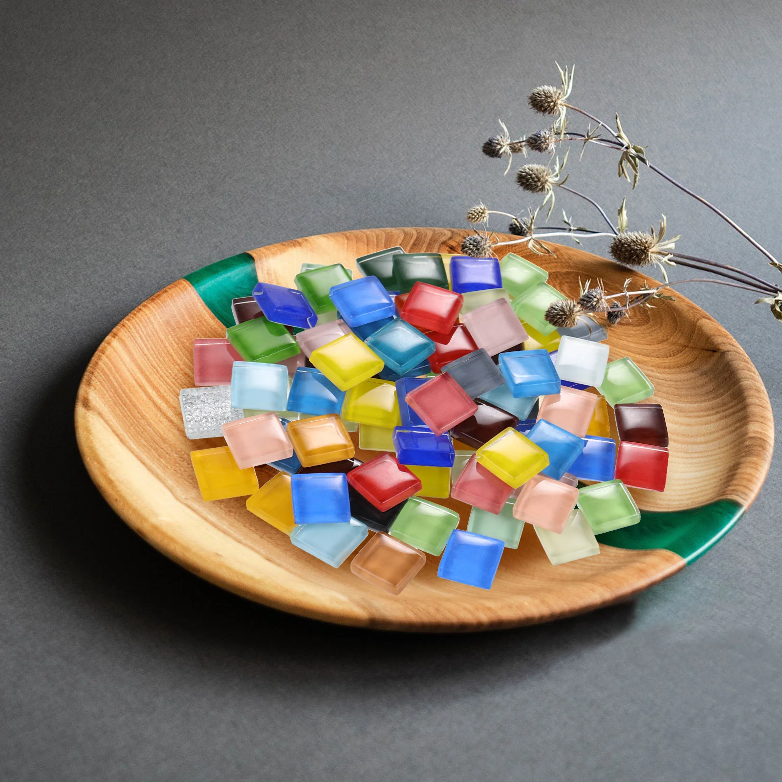 1200 шт. хрустальное стекло Марсель плоская задняя плитка мраморная мозаика