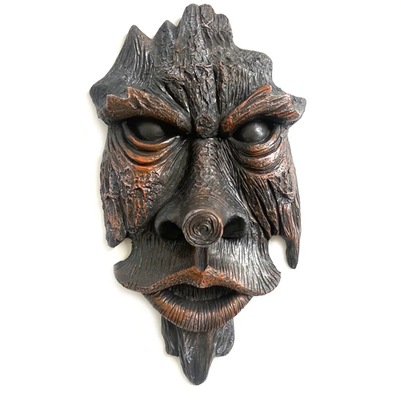 

Light Luxury Nordic Creative Sculpture Resin Crafts Decoration Tree Face Simulation Face Home Garden Garden Decoration Pendant