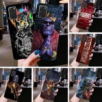 marvels the avengers thanos phone case for samsung galaxy s21 plus ultra s20 fe m11 s8 s9 plus s10 5g lite 2020