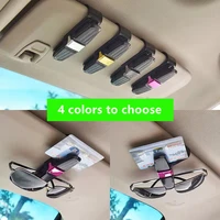 1pc auto sun visor glasses fastener clip holder for sunglasses eyeglasses ticket card universal for skoda nissan ford opel honda
