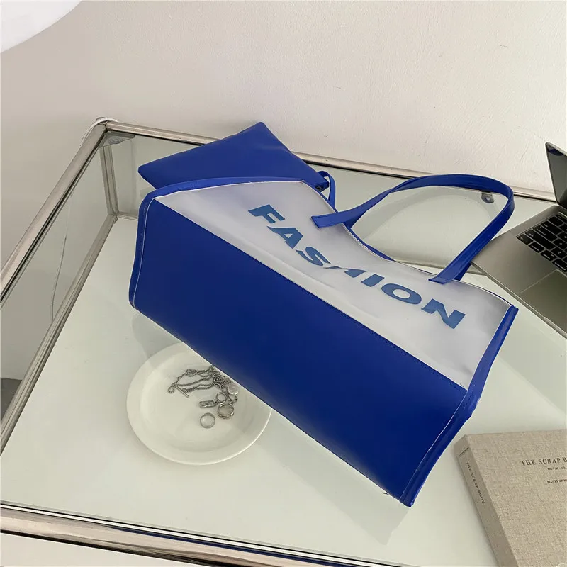 

Women's Bag Fashion Large-Capacity Transparent Mother-In-Law Bag Women's New Trendy Summer Jelly Bag Shoulder Tote Bag Handbag