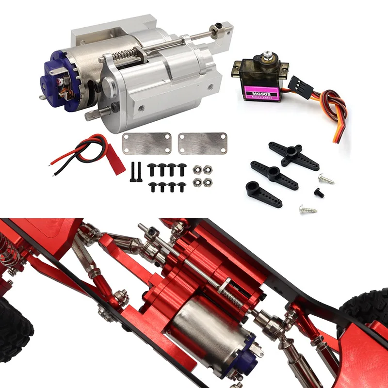 

Three-Generation Full Metal 2 Speed Gearbox Transmission with Servo for WPL B1 B14 B24 C14 C24 MN D90 D91 MN96 1/12 RC Car Parts