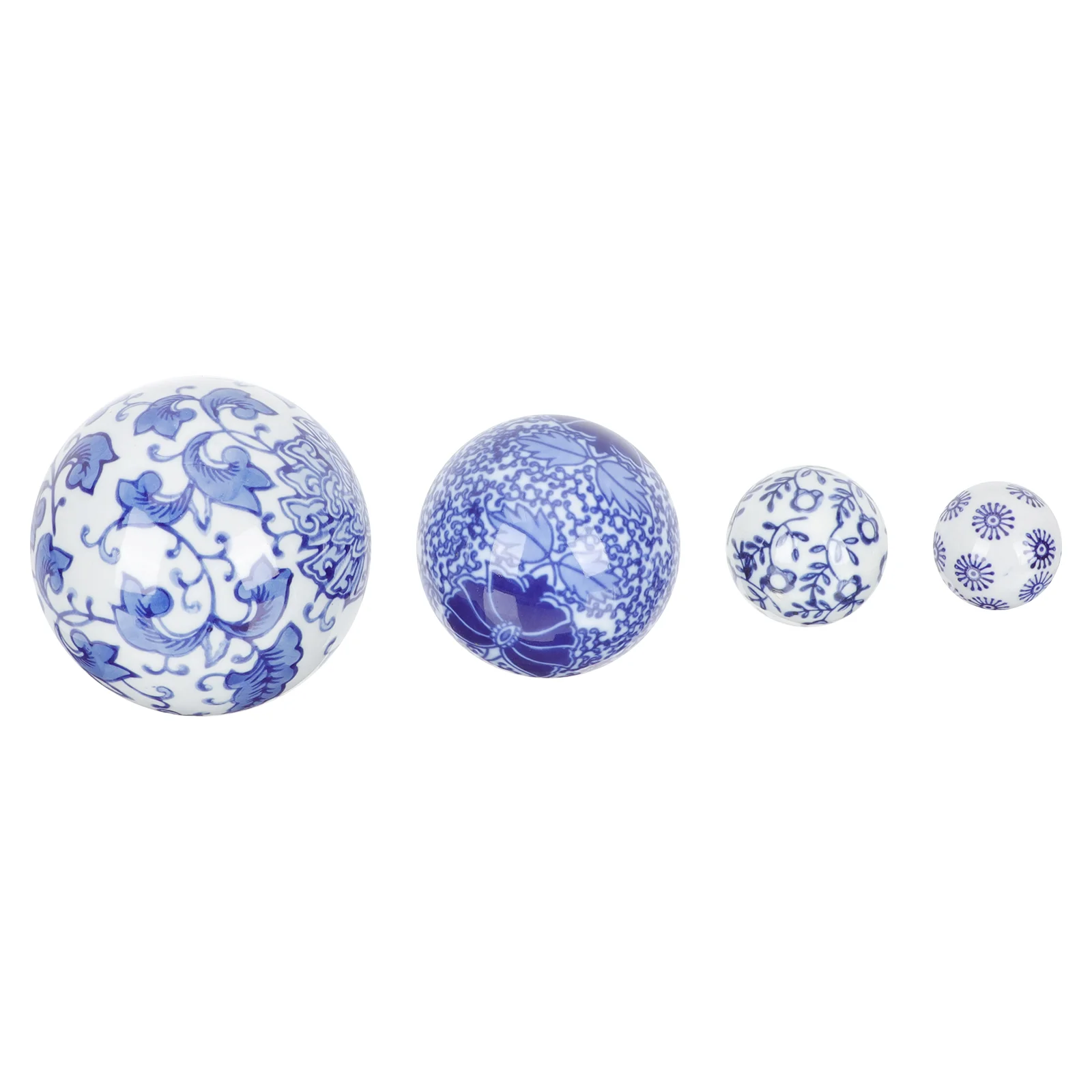 

4pcs Decorative Porcelain Balls Ceramic Balls Fishing Tank Floating Balls