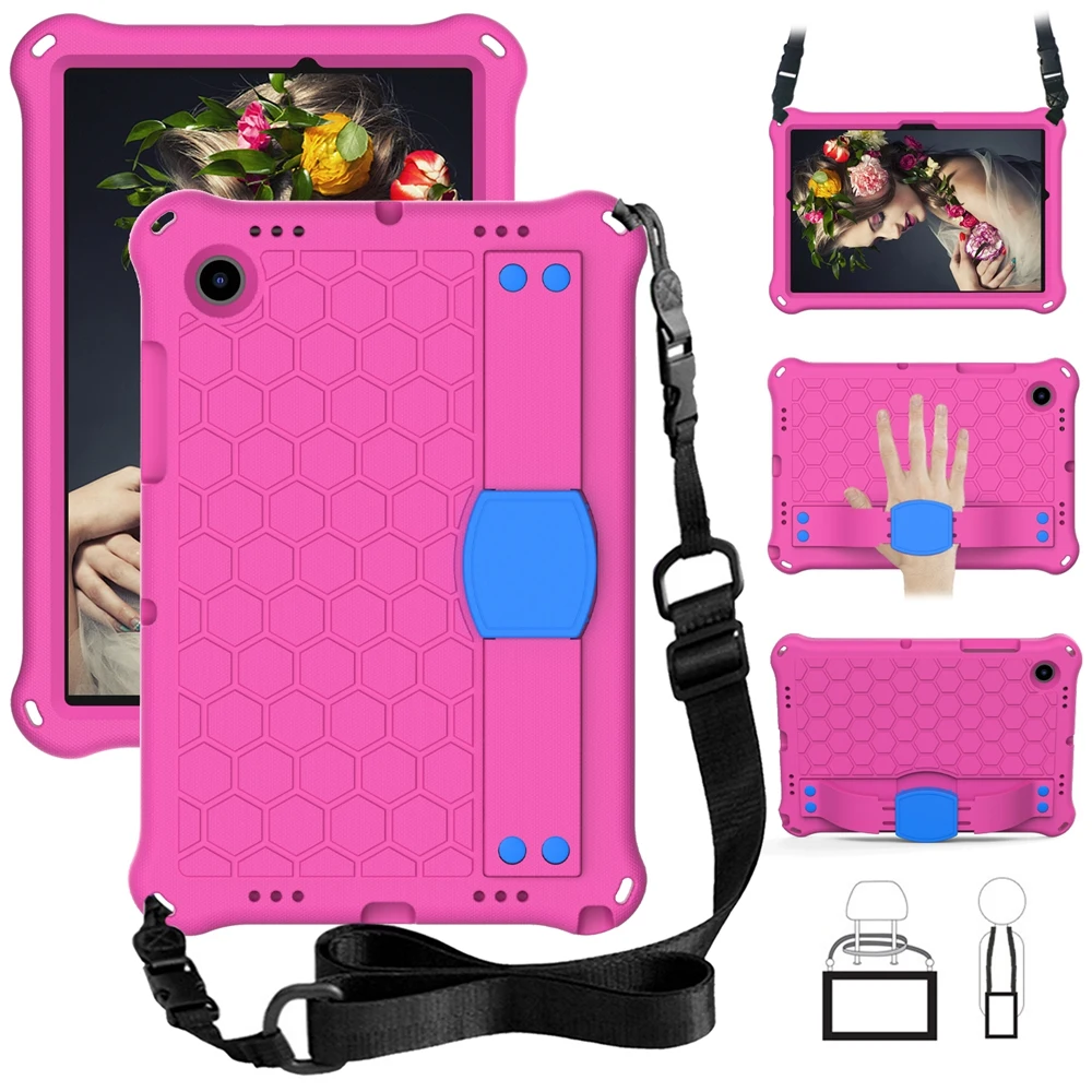 

For Samsung Galaxy Tab A8 2021 10.5" Case Shockproof Tablet Cover for Tab A8 SM-X200 X205 with Shoulder Strap Stand Case