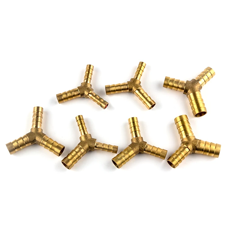 

Латунный штуцер для труб, 3-ходовой Y-образный редуктор, соединитель для 4 мм, 5 мм, 6 мм, 8 мм, 10 мм, 12 мм, 16 мм, шланг, медная пагода, фитинги для труб для воды