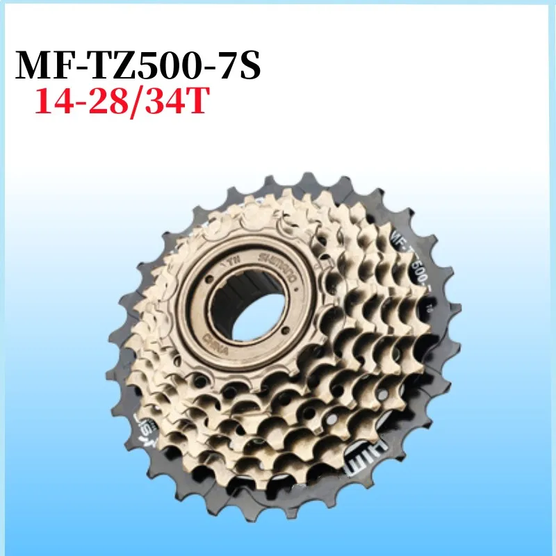

MF-TZ500-7 Bike Cassette 7 Speed Freewheel 14-28T 14-34T TZ500-7 Cassette MTB Road Bike Cassette Sprocket Metal