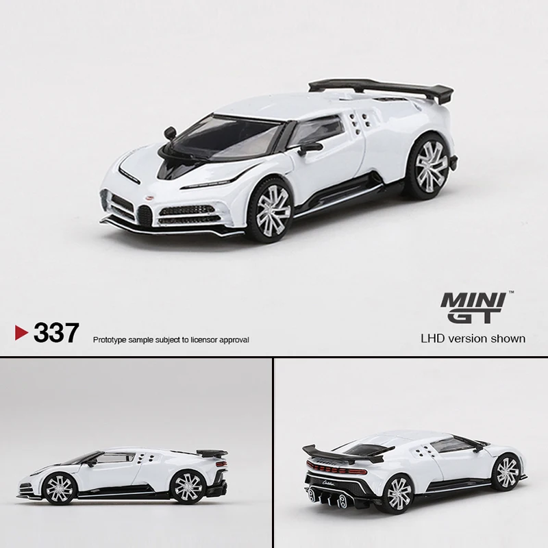 

MINI GT 1:64 модель автомобиля Bugatti Centodieci литой под давлением-белый LHD