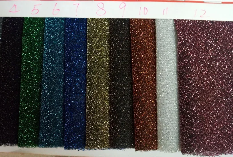 Мерцающая Ткань металлический полиэстер блестящая ткань |