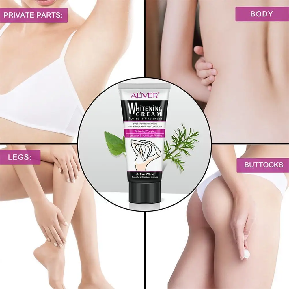 

60ml Whitening Cream Bleaching Face And Body Private Underarm Lightening Cream Whitening Knees Legs Cream Skin Whitening Pa T5v6
