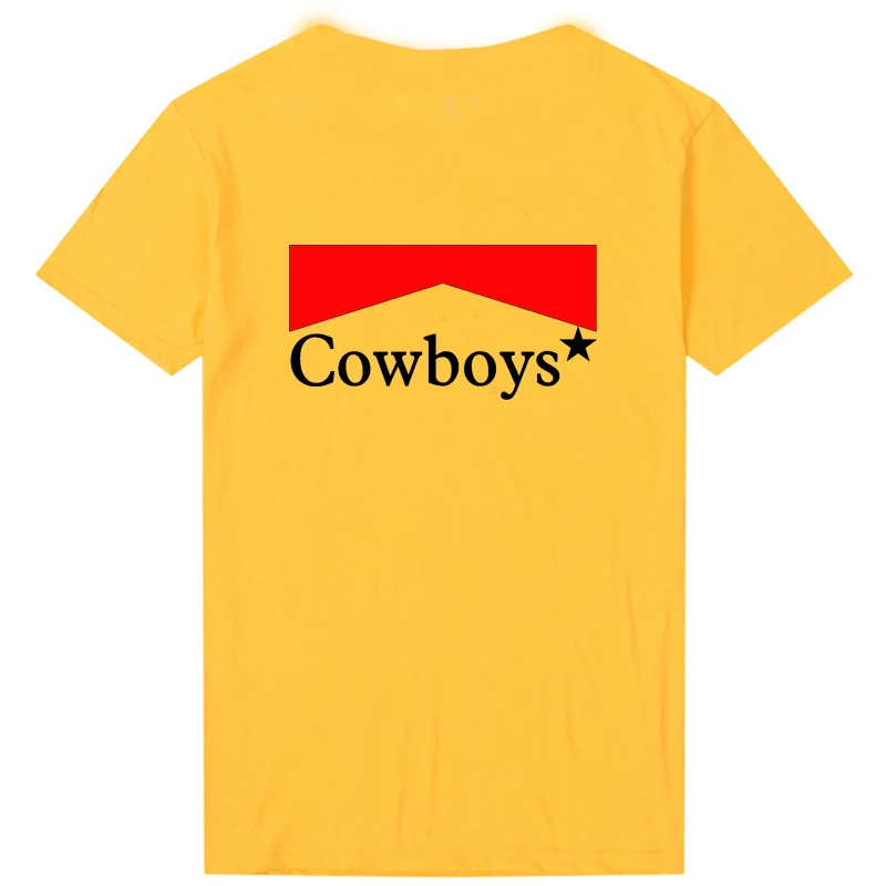 Футболка Cowboys женская с принтом на спине винтажная тенниска рисунком в виде
