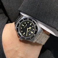 CADISEN luksusowy męski zegarek 38mm Diver Vintage automatyczny biznes zegarki NH35 mechaniczny szafir 20 Bar mężczyzna zegar Retro 3