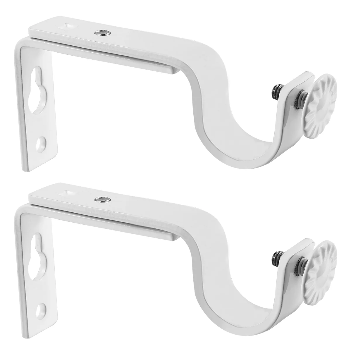 

Curtain Rod Bracketbrackets Holder Drilling Rods Holders Support Draperyblinds Drill White Pole Center Wall Mounting Copper