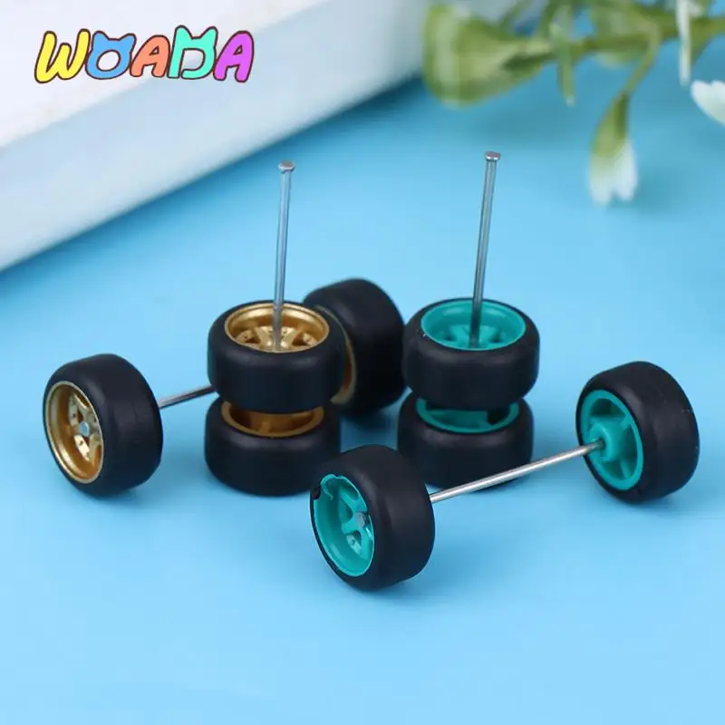

4 цвета 1:64 колеса для Hotwheels с резиновой шиной, модель автомобиля, модифицированные детали, гоночные автомобили, игрушки
