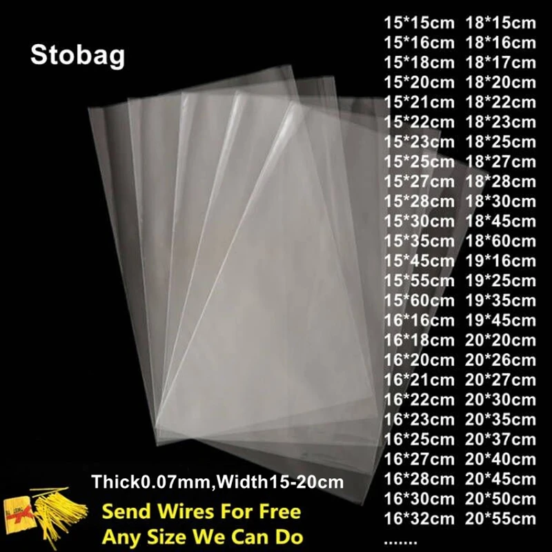 

StoBag Прозрачные пакеты из полипропилена 100 шт