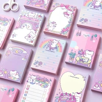 100 sheets cute bear kawaii memo pad message note decorative notepad paper stationery sticky note